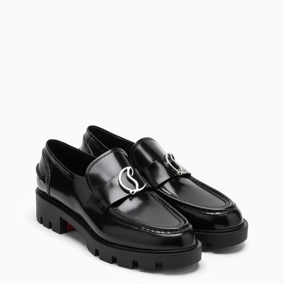Shop Christian Louboutin Cl Moc Lug Loafers In Black