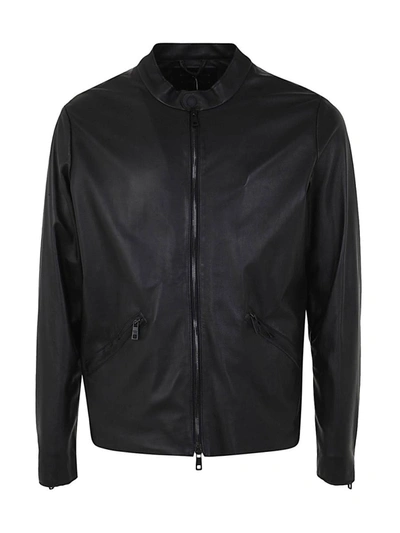 Shop Giorgio.brato Giorgio Brato Plain Leather Biker Clothing In Black