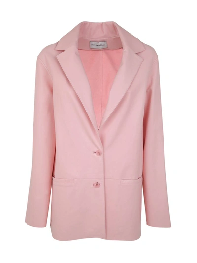 Shop Inès & Maréchal Identite Oversized Jacket Clothing In Pink &amp; Purple