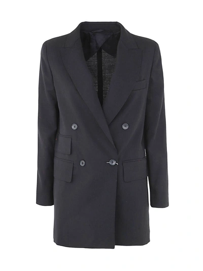 Shop Max Mara July Double Breasted Blazer Clothing In Black
