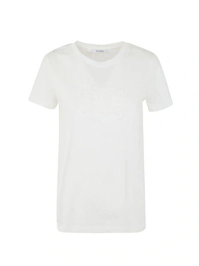 Shop Max Mara Sacha Embroidered T-shirt Clothing In White