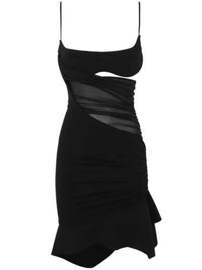 Shop Mugler Mini Dress Clothing In Black