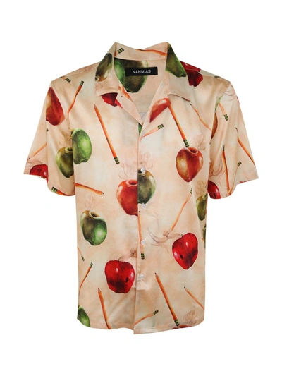 Shop Nahmias Apple Silk S/s Button Down Clothing In Multicolour