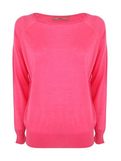 Shop Nuur Wide Neckline Pullover Clothing In Pink &amp; Purple
