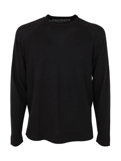 Shop Original Vintage Style Cotton Silk T-shirt Clothing In Black