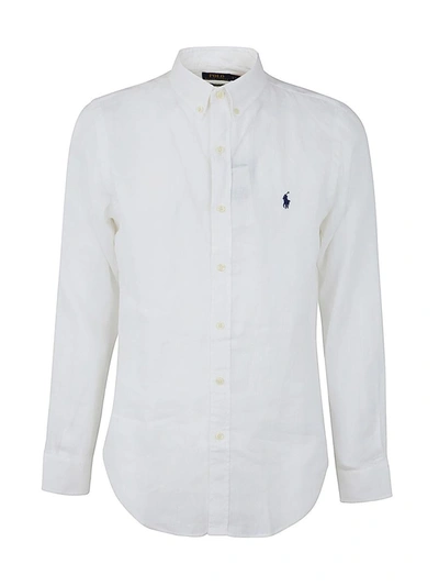 Shop Polo Ralph Lauren Slbdppcs Long Sleeve Sport Shirt Clothing In White