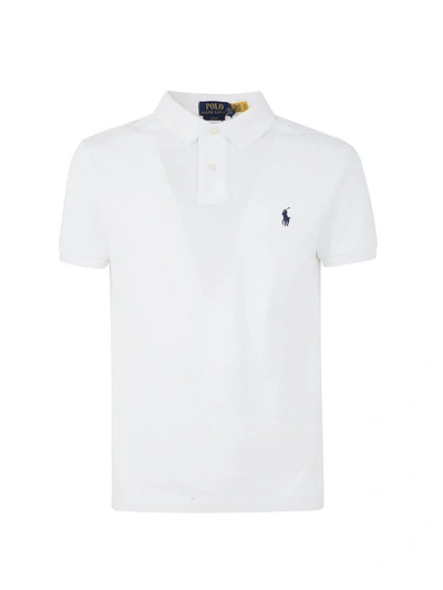 Shop Polo Ralph Lauren Ss Slim Fit Short Sleeve Knit Clothing In White