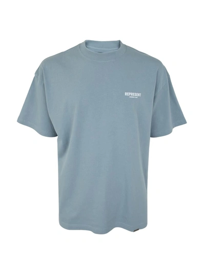 Shop Represent Owners Club T-shirt Clothing In Blue