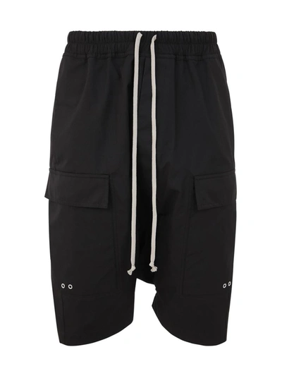Shop Rick Owens Cargo Pods Shorts Clothing In Black