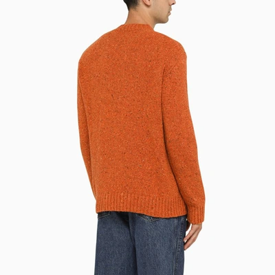Shop Tagliatore Crew-neck Sweater In Orange