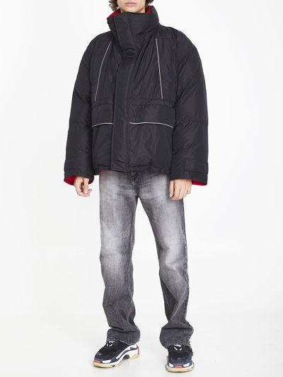 Balenciaga Oversized Padded Parka In Black
