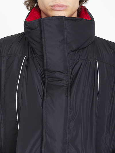 Shop Balenciaga Wrap Parka In Black