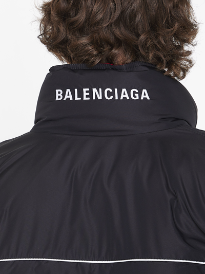 Shop Balenciaga Wrap Parka In Black