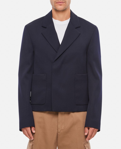 Shop Lanvin Essential Jacket In Blue