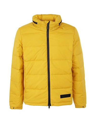 Shop Aspesi Pocoelastic Bomber Jacket Clothing In Yellow &amp; Orange