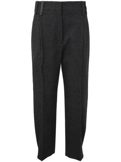 Shop Brunello Cucinelli Regular Pants Clothing In Grey