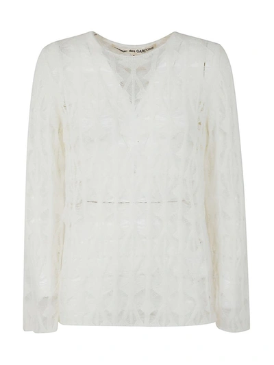 Shop Comme Des Garçons Ladies Sweater Clothing In White