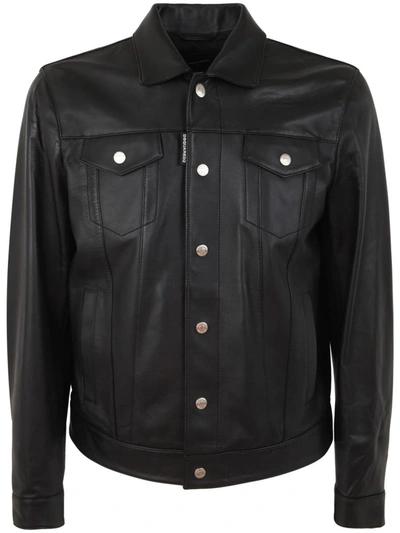 Shop Dsquared2 Dan Jean Jacket Clothing In Black