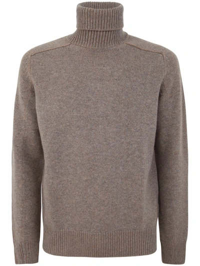 Shop Ermenegildo Zegna Zegna Oasis Cashmere Turtleneck Sweater Clothing In Brown