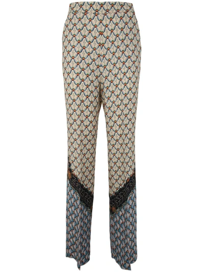 Shop Etro Micro Printed Trousers Clothing In Multicolour