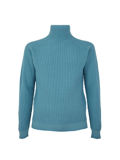 Shop Filippo De Laurentiis Raglan Sleeve Extra Fine Turtleneck Pullover Clothing In Blue