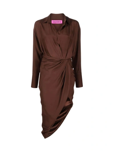 Shop Gauge81 Puno Dress Clothing In Brown