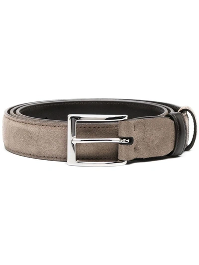 Shop Hogan Adjustable Double Belt 30mm Accessories In Brown