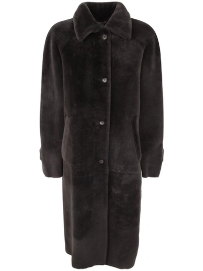 Inès & Maréchal Noble Oversized Coat In Grey