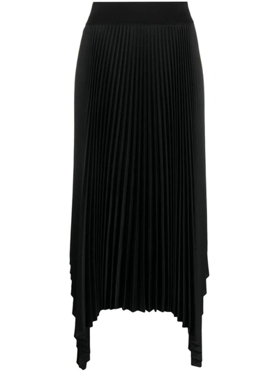 Shop Joseph Ade Skirt Knit Weave Plisse Clothing In Black