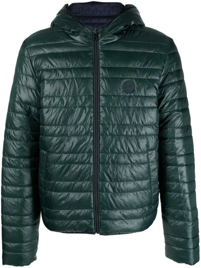 Shop Michael Kors Sustainable Rev Lw Puffer Clothing In Green