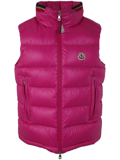Shop Moncler Ouse Vest Clothing In Pink &amp; Purple