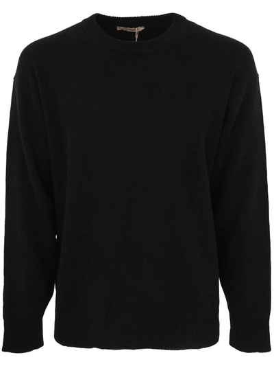 Shop Nuur Roberto Collina Comfort Fit Long Sleeves Crew Neck Sweater Clothing In Black