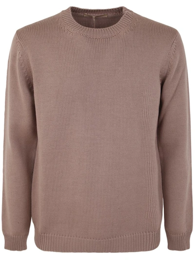 Shop Nuur Roberto Collina Long Sleeve Crew Neck Sweater Clothing In Pink &amp; Purple
