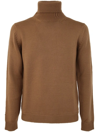 Nuur Turtle Neck Sweater In Brown