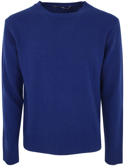 Shop Nuur Roberto Collina Long Sleeves Crew Neck Sweater Clothing In Blue