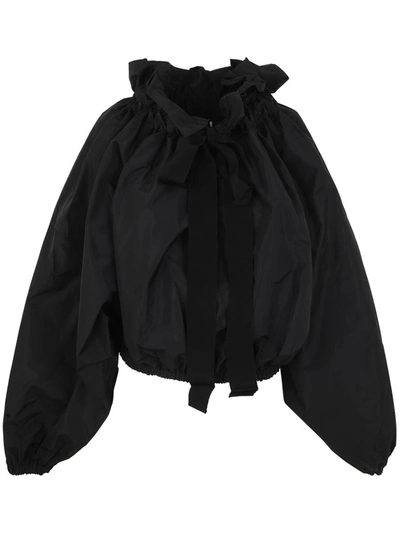 Shop Patou Grosgrain Long Sleeves T Clothing In Black