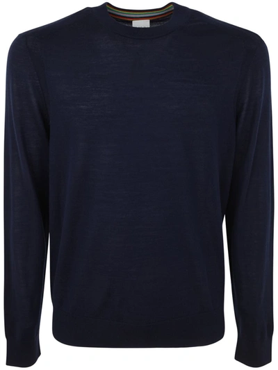 Shop Paul Smith Mens Sweater Crew Neck Clothing In Blue