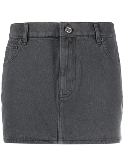 Shop Rotate Birger Christensen Rotate Mini Waist Skirt Clothing In Grey