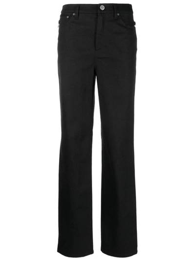 Shop Rotate Birger Christensen Rotate Twill High Rise Pants Clothing In Black