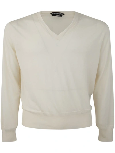 Shop Tom Ford V Neck Sweater Clothing In White
