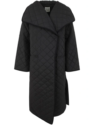 Shop Totême Signature Quilted Coat Clothing In Black