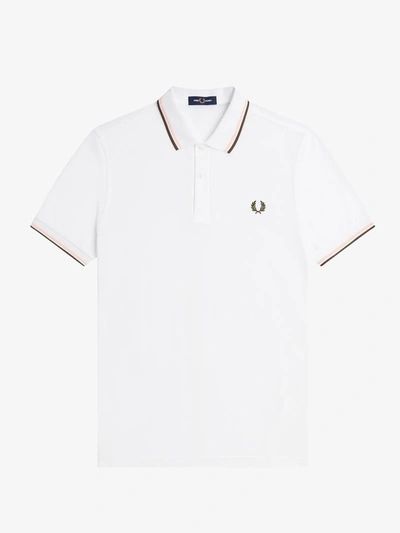 Shop Fred Perry Fp Twin Tipped Shirt Clothing In White