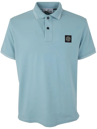 Shop Stone Island Slim Fit Polo Shirt Clothing In Blue