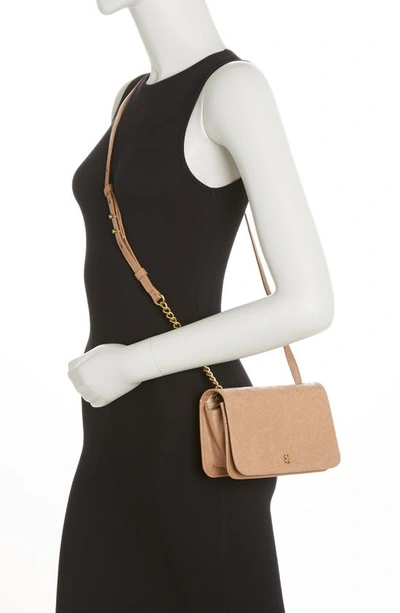 Shop Lucky Brand Naya Small Leather Crossbody Bag In Latte 01