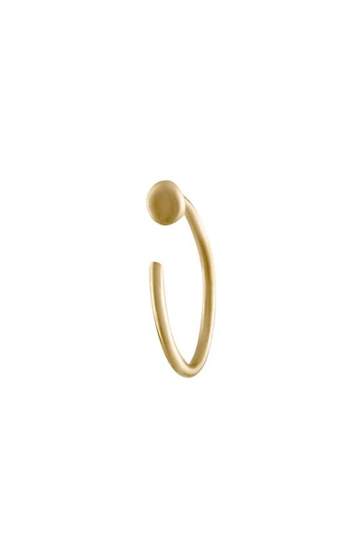 Shop Raquelina Jewels 14k Gold Hoop Nose Ring In Yellow Gold
