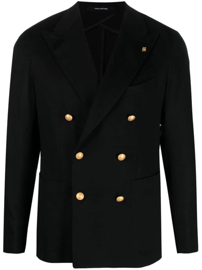 Shop Tagliatore Double Breasted Jacket Clothing In Black