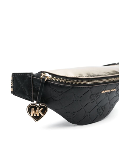 Shop Michael Kors Logo-debossed Belt Bag In Black