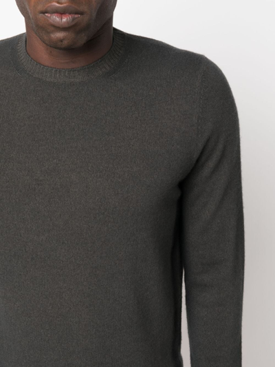 Shop Malo Crew-neck Wool Jumper In Grey