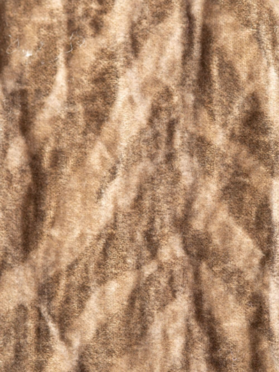 The House Of Lyria Fleo Leaf-print Cushion In Brown