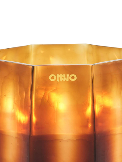 Shop Onno Embrace Geometric Candle In Orange